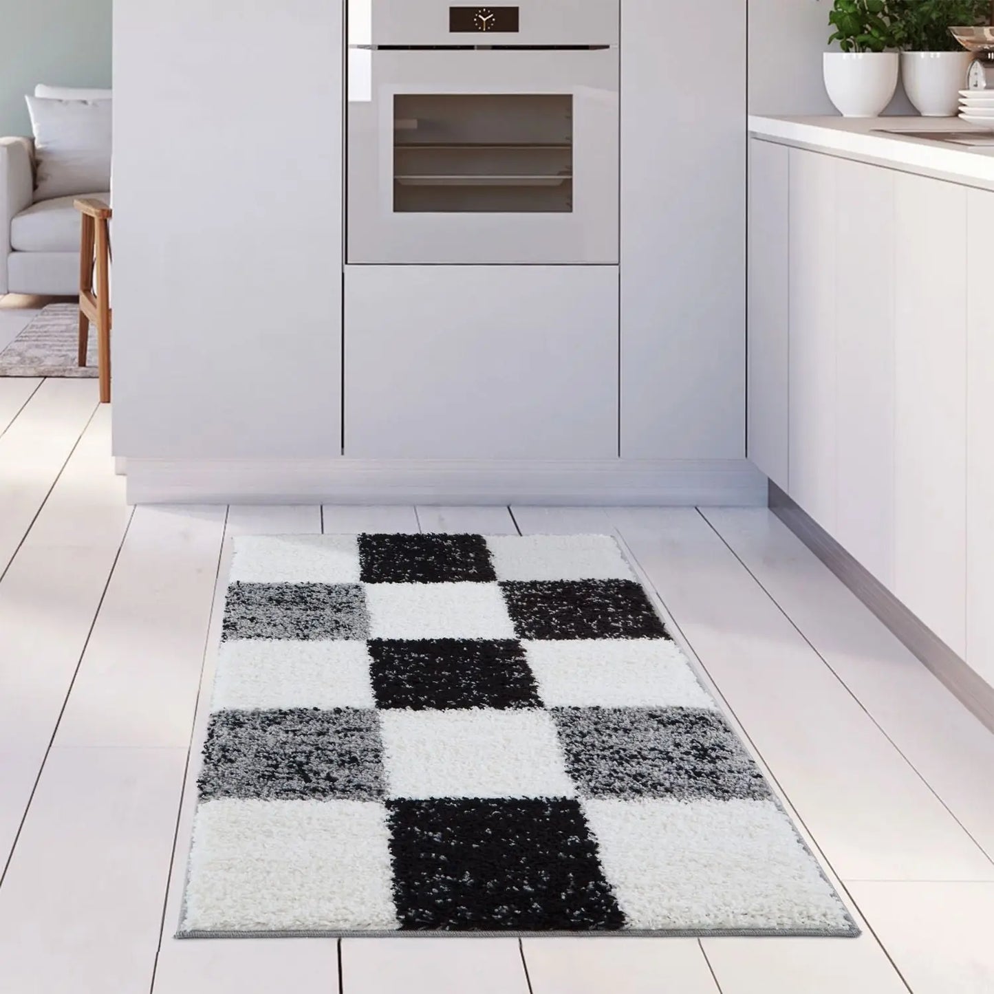 Myshaggy Geometric Grey Rug