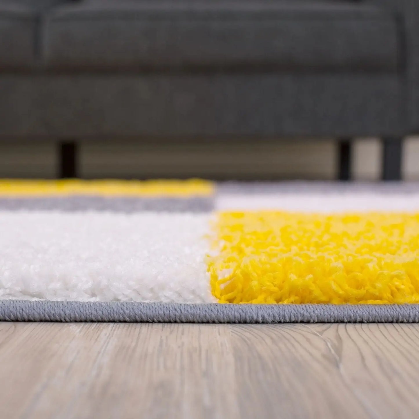 Myshaggy Geometric Yellow Rug