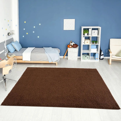 Myshaggy Solid Brown Rug