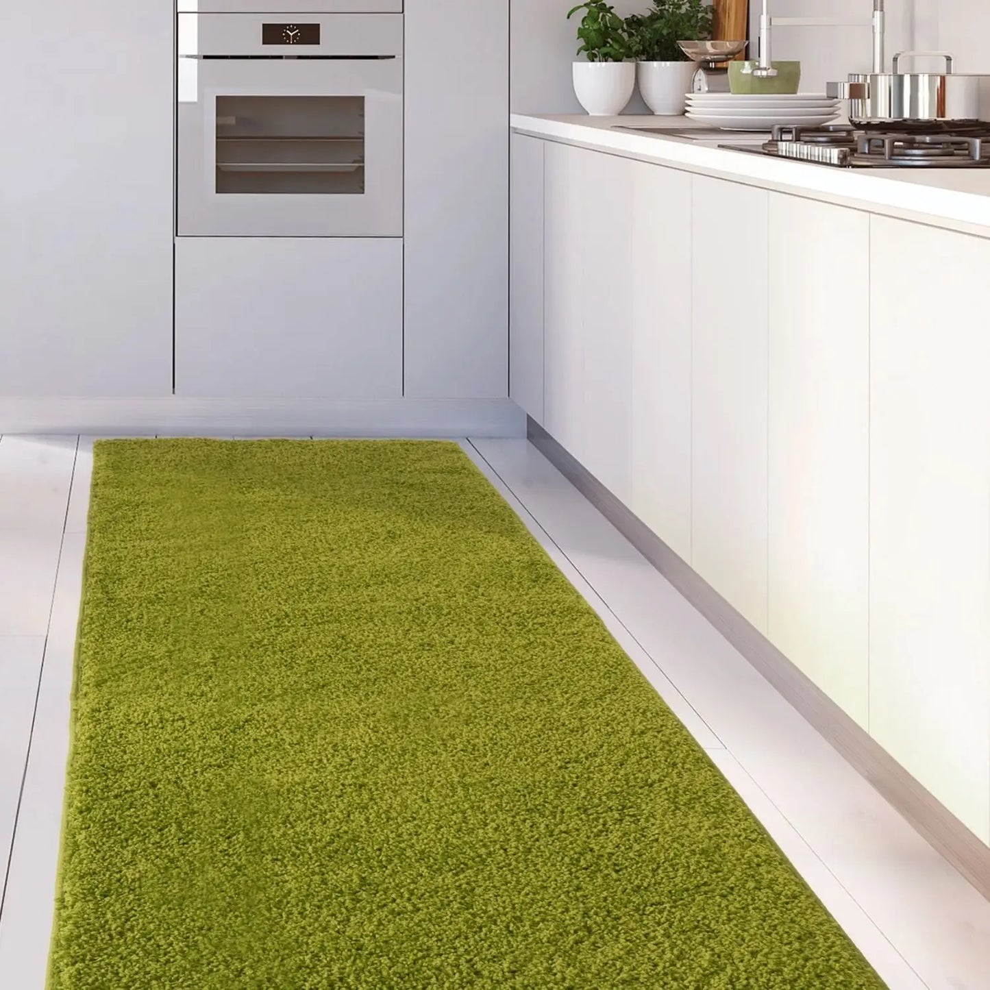 Myshaggy Solid Green Rug