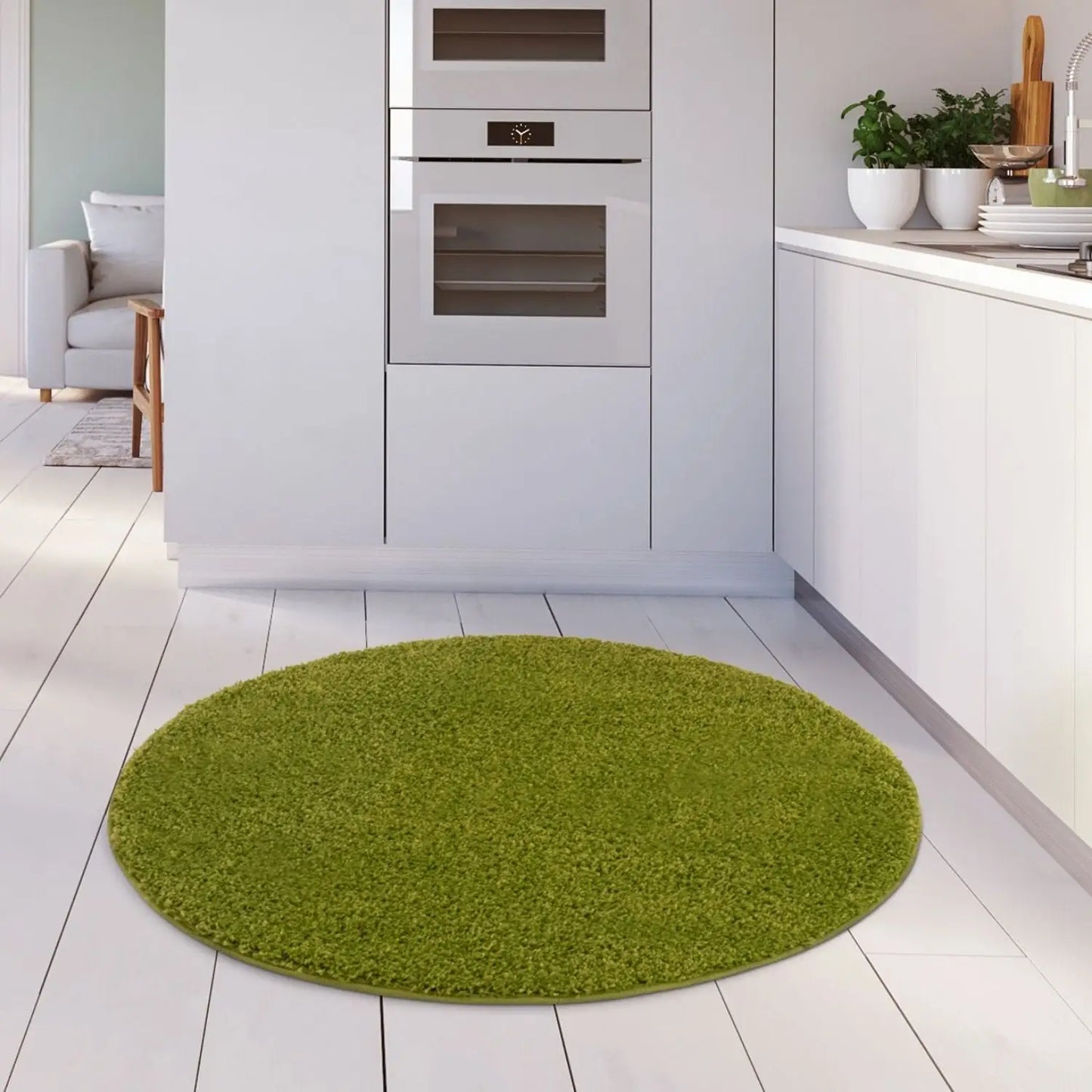 Myshaggy Solid Green Rug