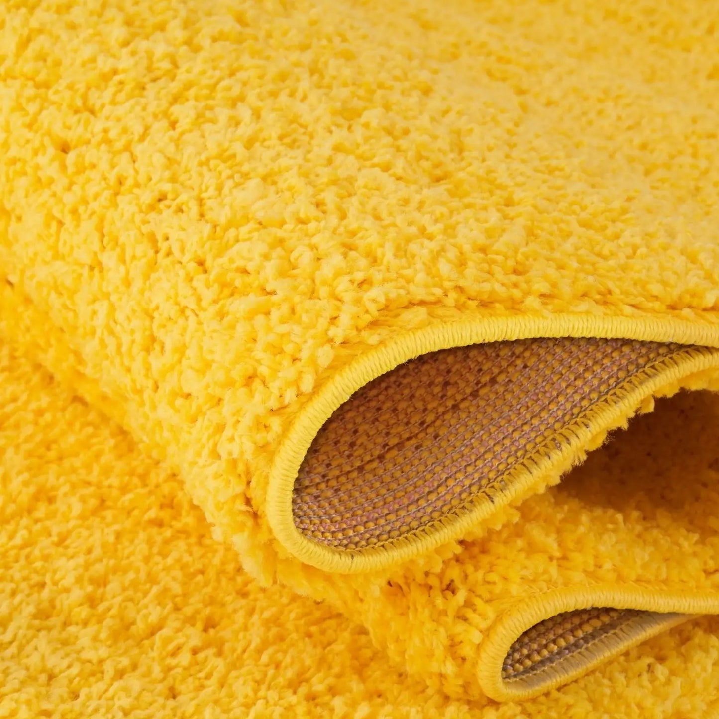 Myshaggy Solid Yellow Rug