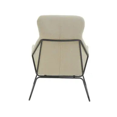 Natural Chair with Black Metal Frame | Stockholm