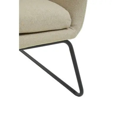 Natural Chair with Black Metal Frame | Stockholm