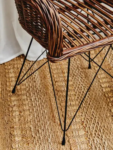 Natural Croco Rattan Chair | Manado