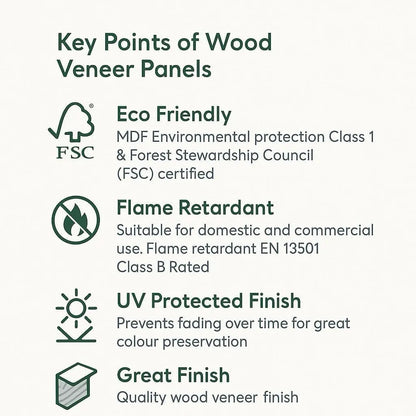 Natural Oak Acoustic Wall Panels