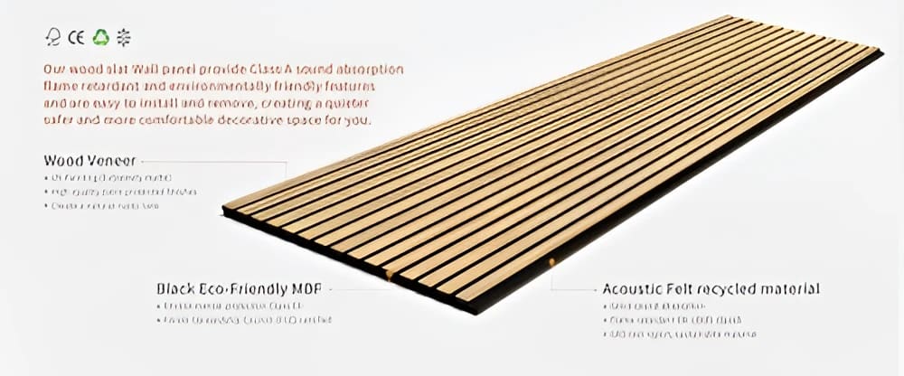 Natural Oak Acoustic Wall Panels - Wall Panel