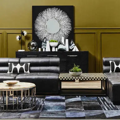 Natural Onyx Stone Top Coffee Table with Silver Stainless Steel Frame, Relic