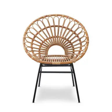 Natural Rattan Flared Back Chair | Java