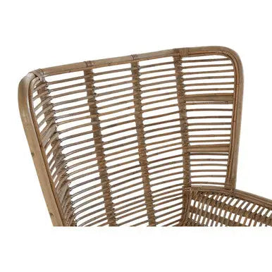 Natural Rattan Lounge Chair and Footstool | Manado