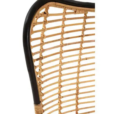 Natural Rattan Wingback Chair | Java