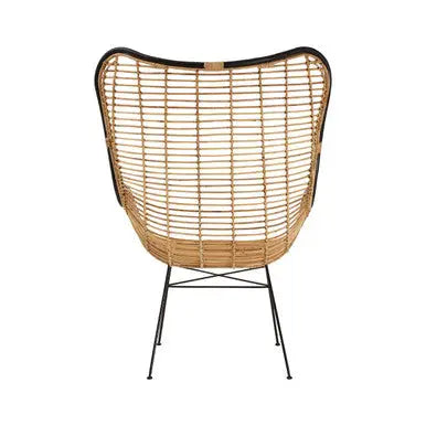 Natural Rattan Wingback Chair | Java