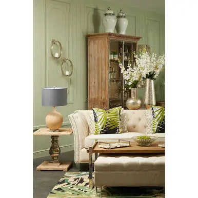 NaturaL Rectangular Coffee Table with Recycled Elm Wood Top, Menteng