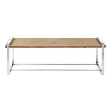 NaturaL Rectangular Coffee Table with Recycled Elm Wood Top, Menteng