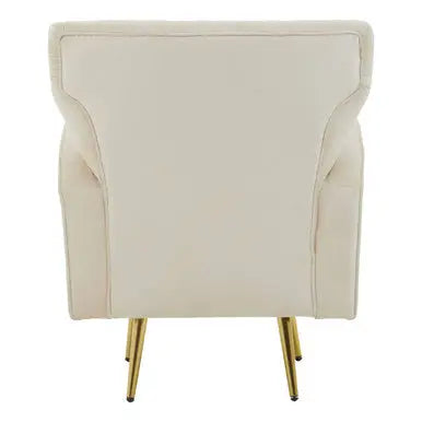 Natural Velvet Armchair | Hayley