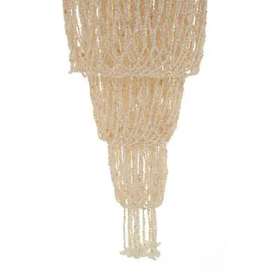 Natural White and Amber Shell Large Pendant Shade | Palu