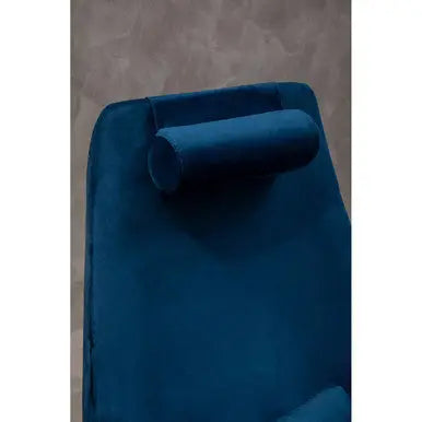 Navy Velvet Swivel Lounge Chair | Kalo