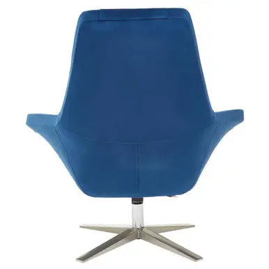 Navy Velvet Swivel Lounge Chair | Kalo