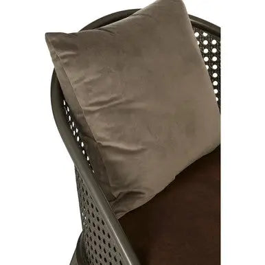 New Foundry Brown Leather Effect Chair with Metal Frame