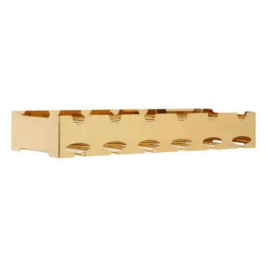 Novo 6 Bottle Gold Finish Wine Rack