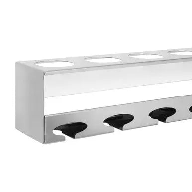 Novo 6 Bottle Silver Finish Wine Rack
