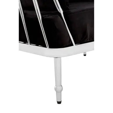 Novo Chair With Silver Finish Tapered Arms