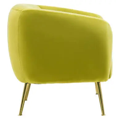 Olive Velvet Armchair | Yasmeen