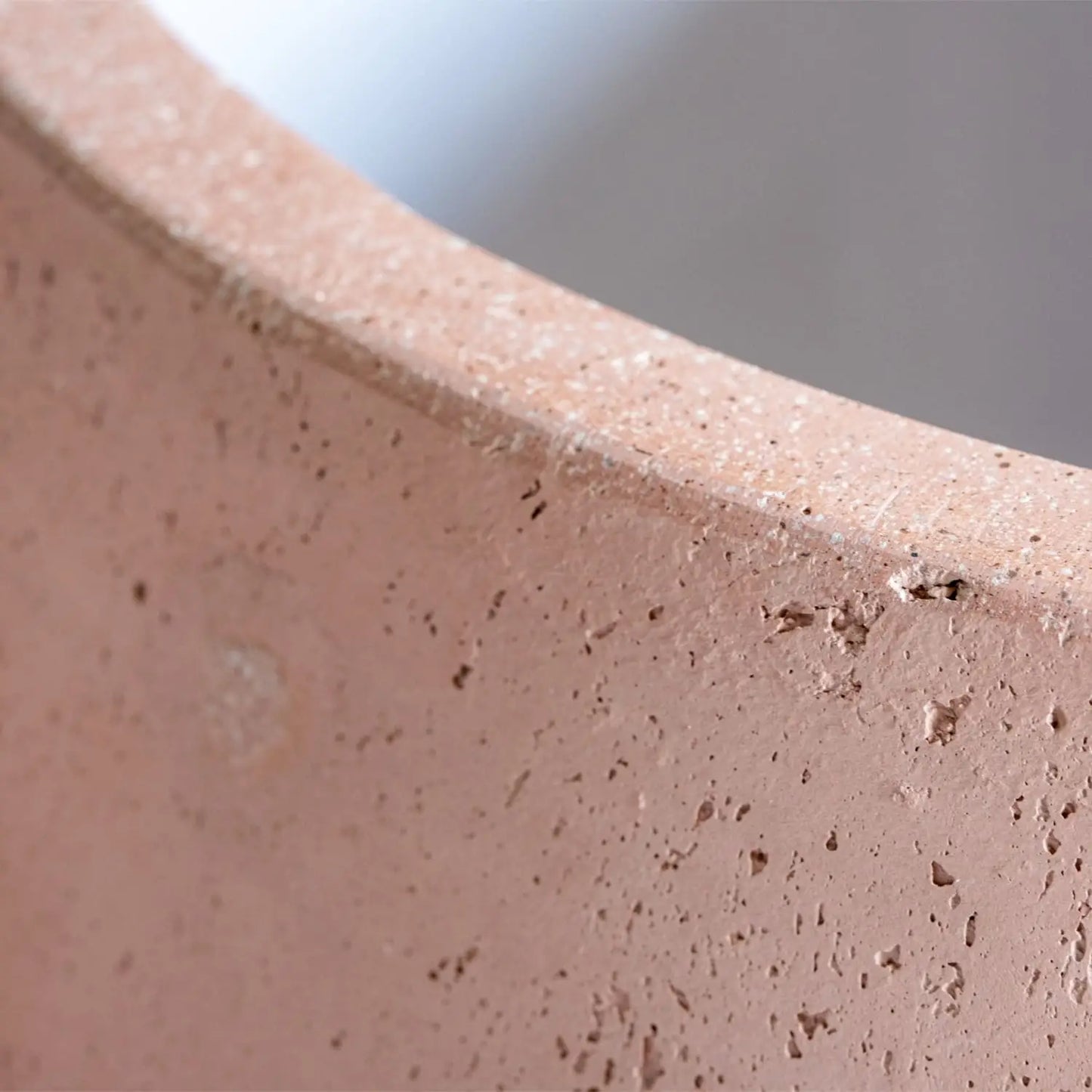 Orbello | Blushstone – 35cm Medium Concrete Sphere Planter – 25L Round Plant Pot