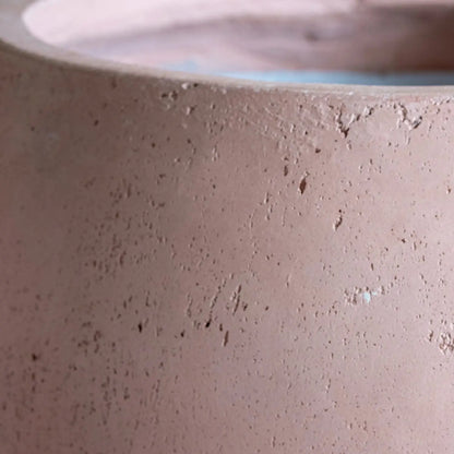 Orbello | Blushstone – 55cm Extra Large Concrete Sphere Planter – 82L Round Plant Pot