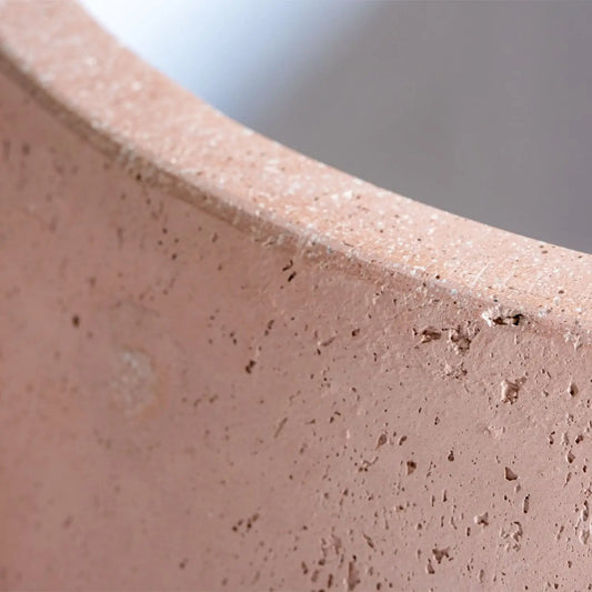 Orbello | Blushstone – 55cm Extra Large Concrete Sphere Planter – 82L Round Plant Pot