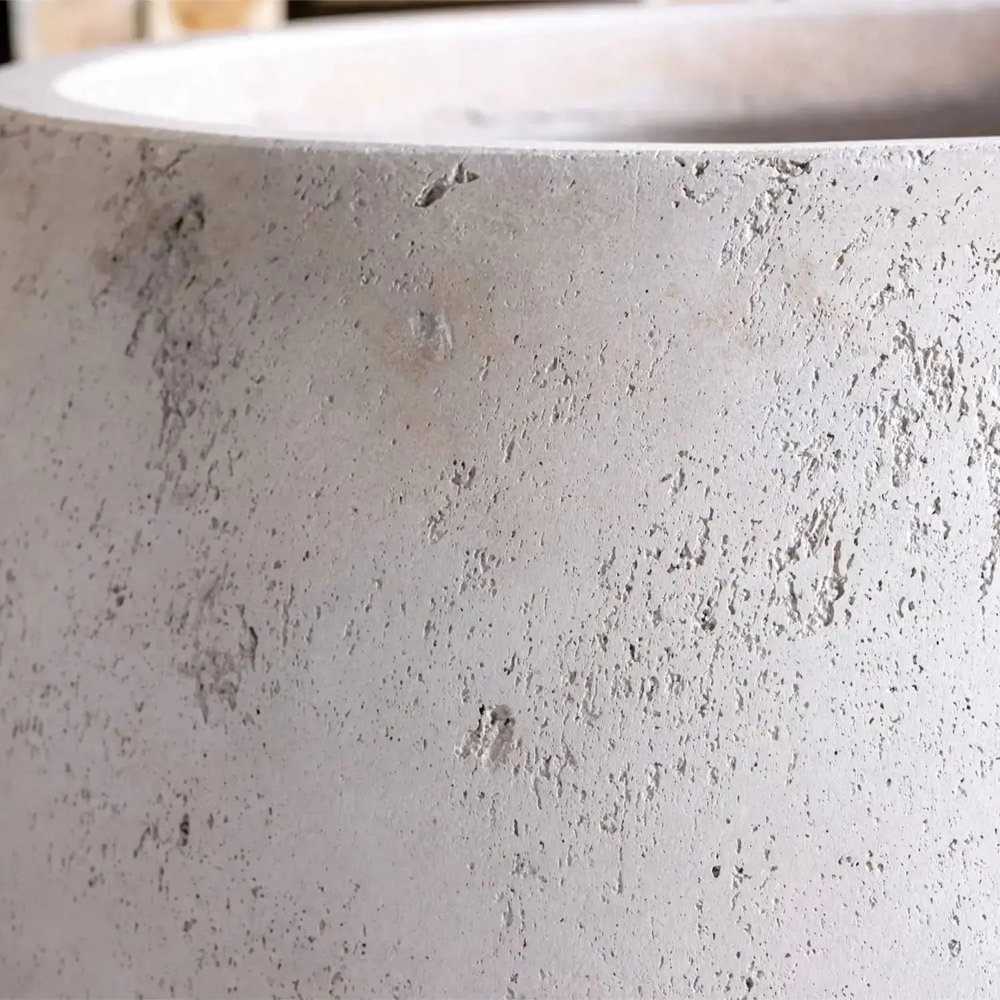 Orbello | Truffle –  35cm Medium Concrete Sphere Planter – 25L Round Plant Pot