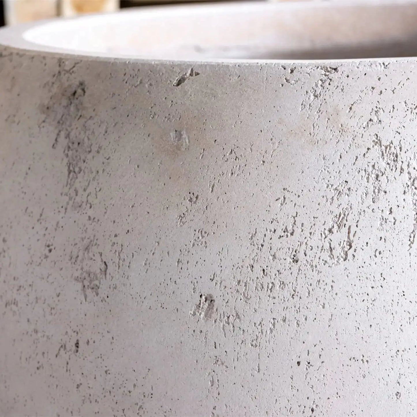 Orbello | Truffle – 55cm Large Concrete Sphere Planter – 82L Round Plant Pot