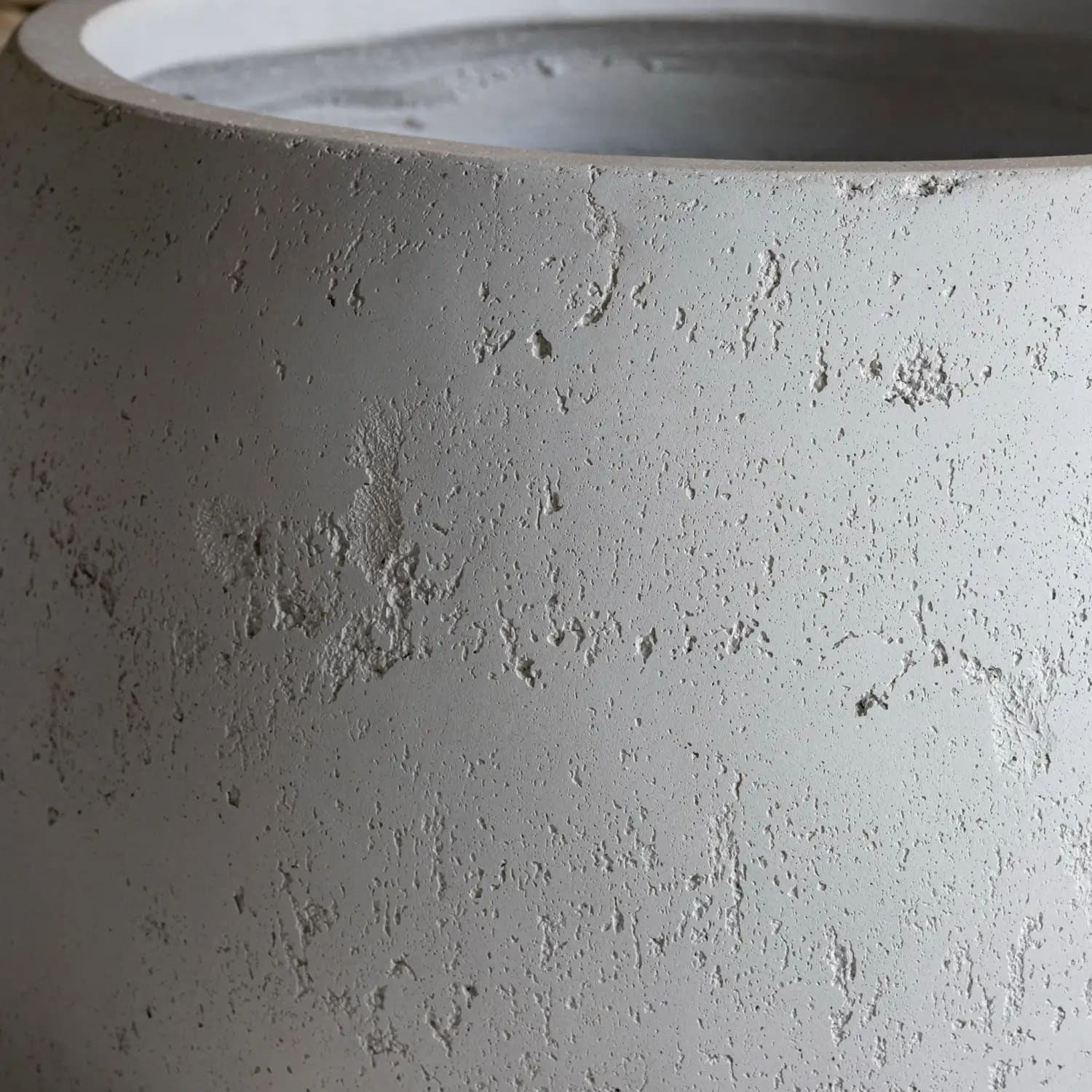 Orbello | White Mist – 55cm Extra Large Concrete Sphere Planter – 82L Round Plant Pot - Pots & Plants