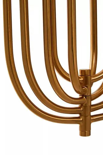 Orbo Gold and Frosted Glass Statement Pendant Light