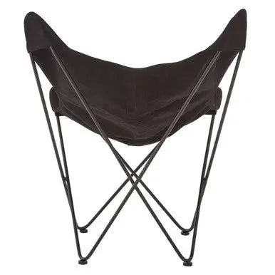 Papillon Black Canvas Butterfly Chair
