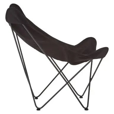 Papillon Black Canvas Butterfly Chair