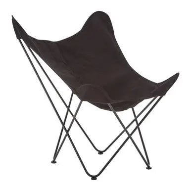 Papillon Black Canvas Butterfly Chair