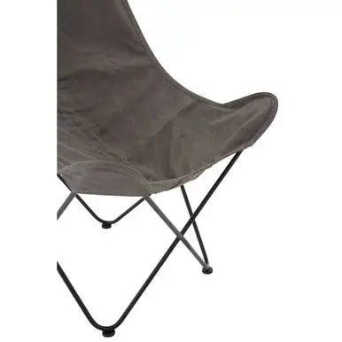 Papillon Grey Canvas Butterfly Chair