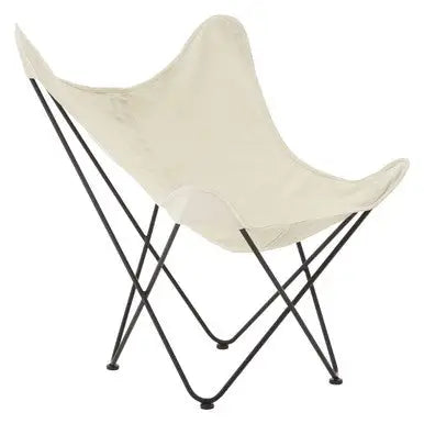 Papillon Ivory Canvas Butterfly Chair