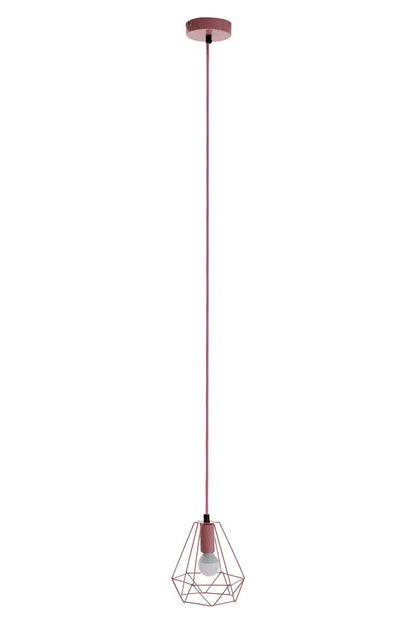Pink Metal Wire Pendant Light | Beli