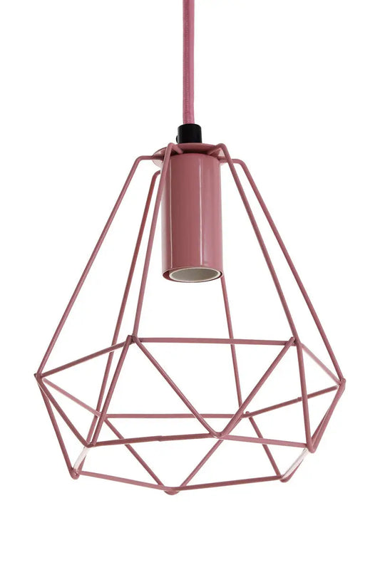 Pink Metal Wire Pendant Light | Beli