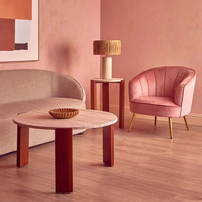 Pink Velvet Chair | Yolanda