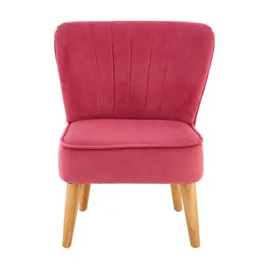 Pink Velvet Kids Chair | Mia
