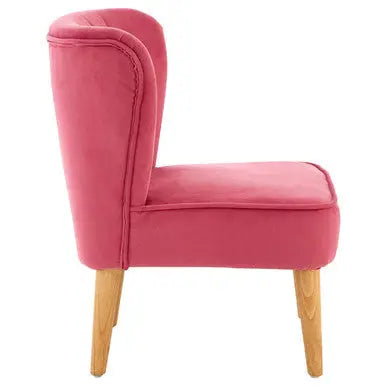Pink Velvet Kids Chair | Mia