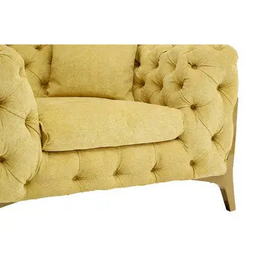 Pistachio Green Tufted Armchair | Esme