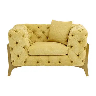 Pistachio Green Tufted Armchair | Esme
