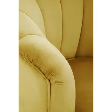 Pistachio Velvet Shell Accent Chair | Loretta