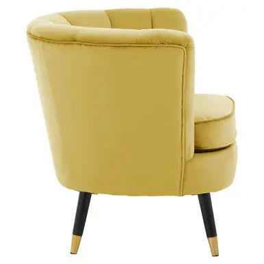 Pistachio Velvet Shell Accent Chair | Loretta