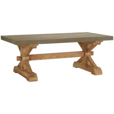 Pompeii Natural and Grey Finish Wooden Coffee Table