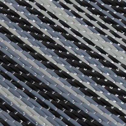 Rainbow Outdoor Rug Dark Grey | 1020